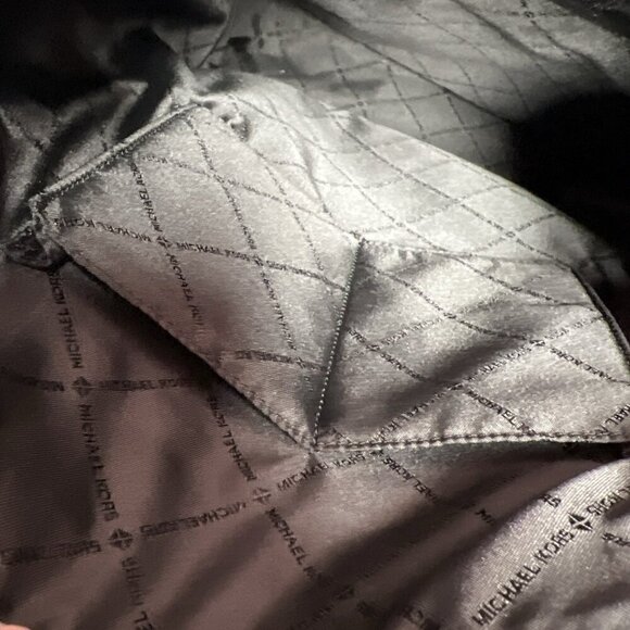 Michael Kors Cooper Admiral Blue Logo Large Backpack Flip Top Adjustable Straps - Picture 9 of 16